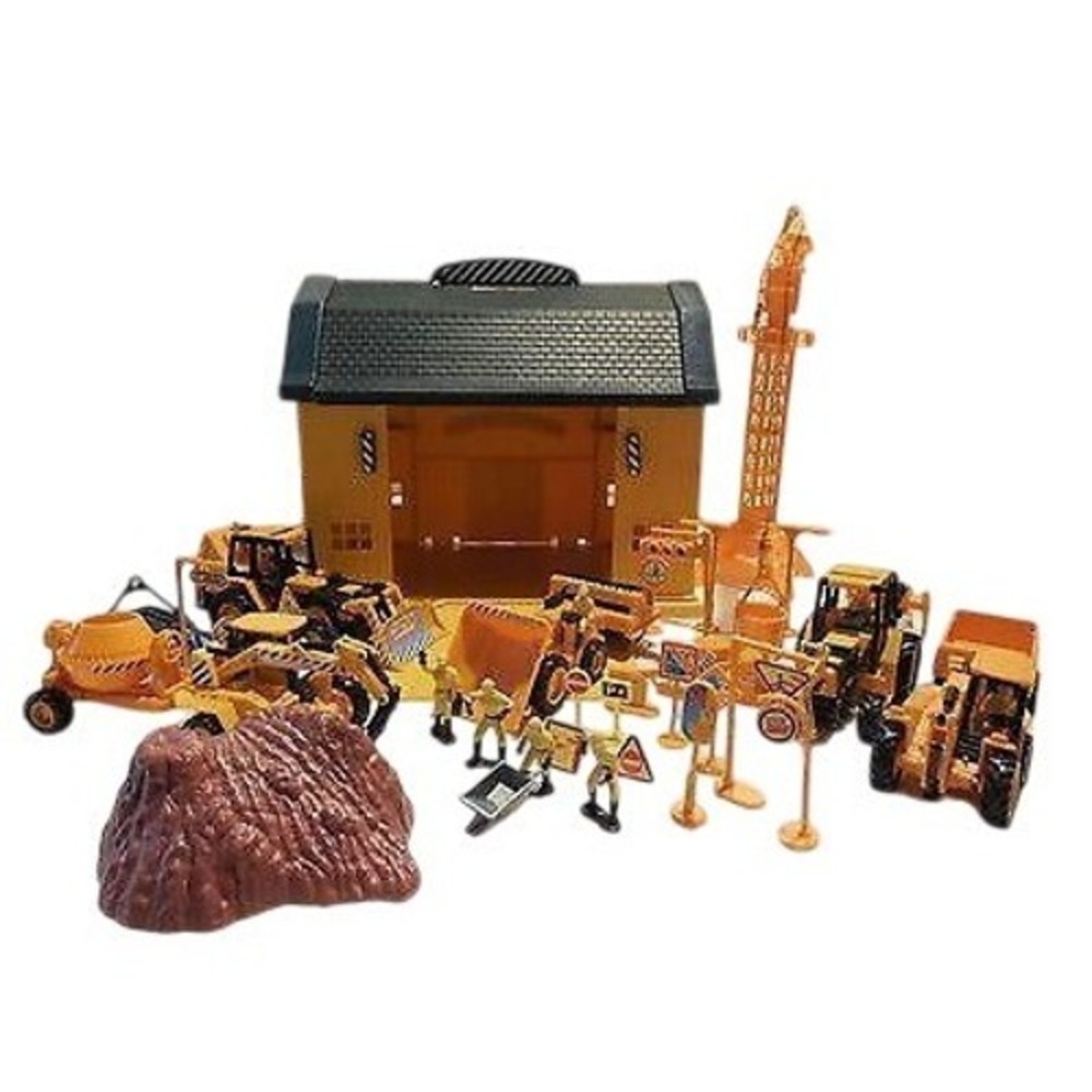 New-Ray Workshop Barn Playset Kids Construction Crane Accessories Vintage